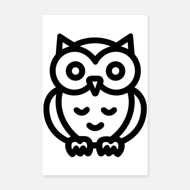 Owl Poster 8" x 12" (20x30 cm)