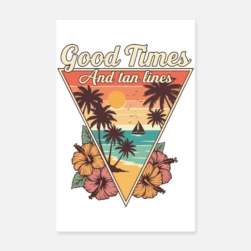 Gute Zeiten, Sonnenstrahlen Poster 20x30 cm