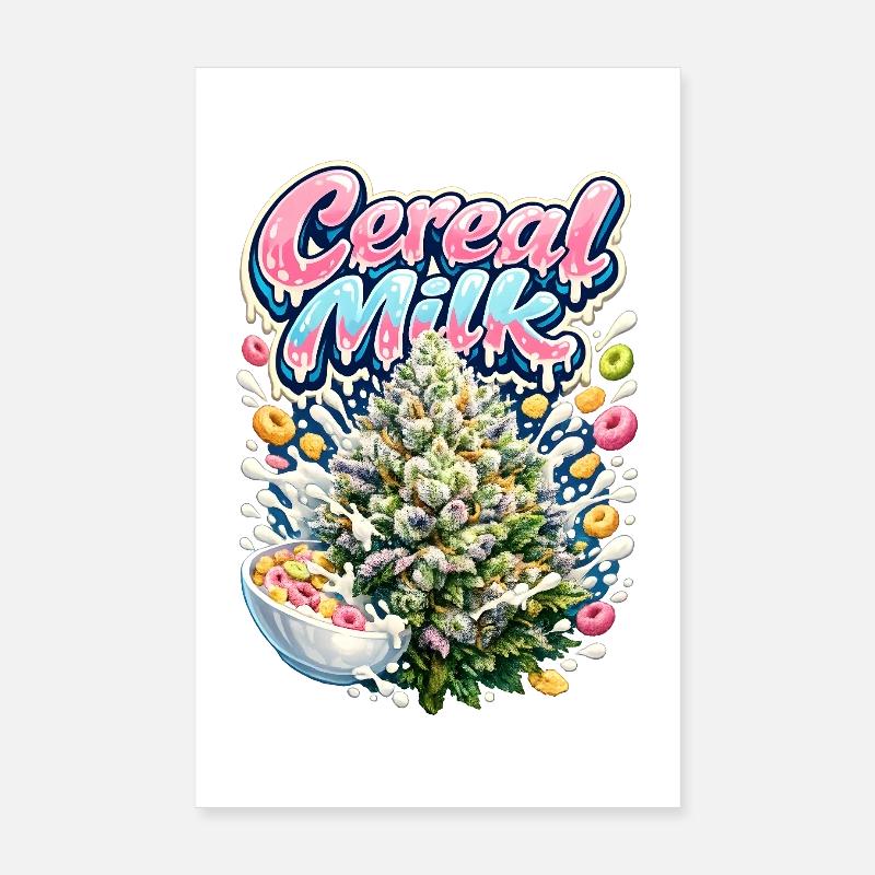 Cereal Milk Graffiti Print Poster 8" x 12" (20x30 cm)