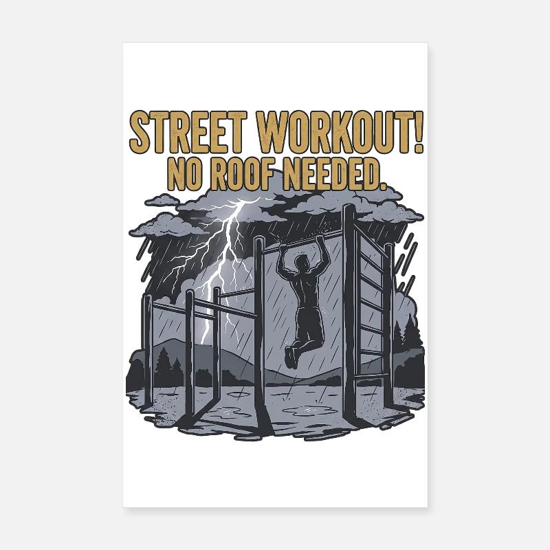 Calisthenics Workout Poster 20x30 cm