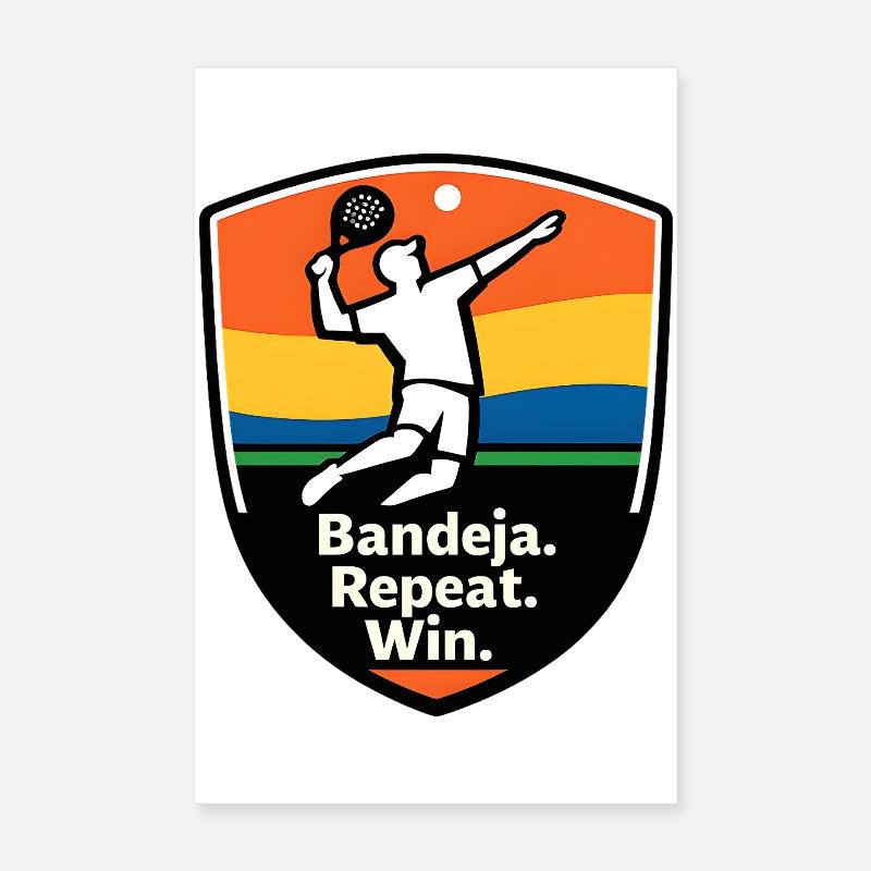 Bouclier de victoire répété de Bandeja Poster 20 x 30 cm