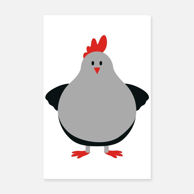 fat chick Poster 20x30 cm