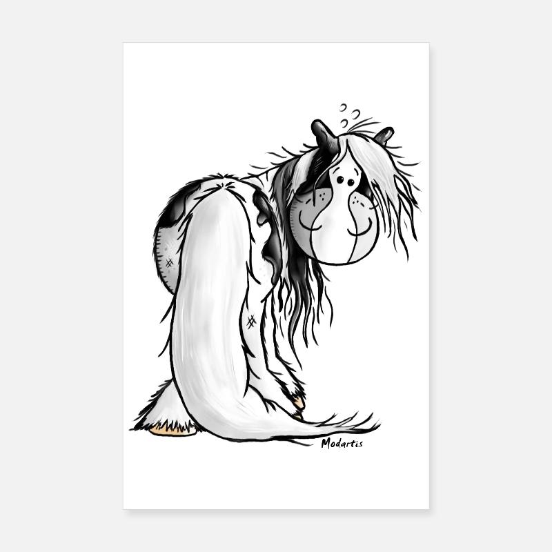 Irish Tinker Pferd - Horse - Schecke Poster 20x30 cm