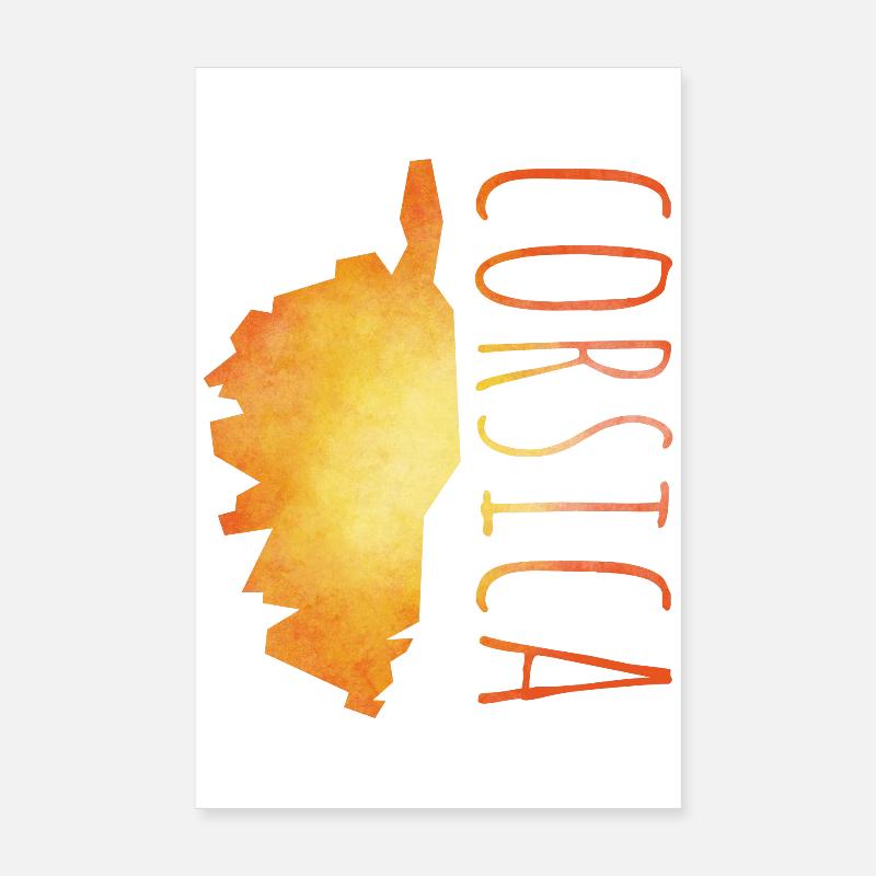 Corsica Poster 8" x 12" (20x30 cm)