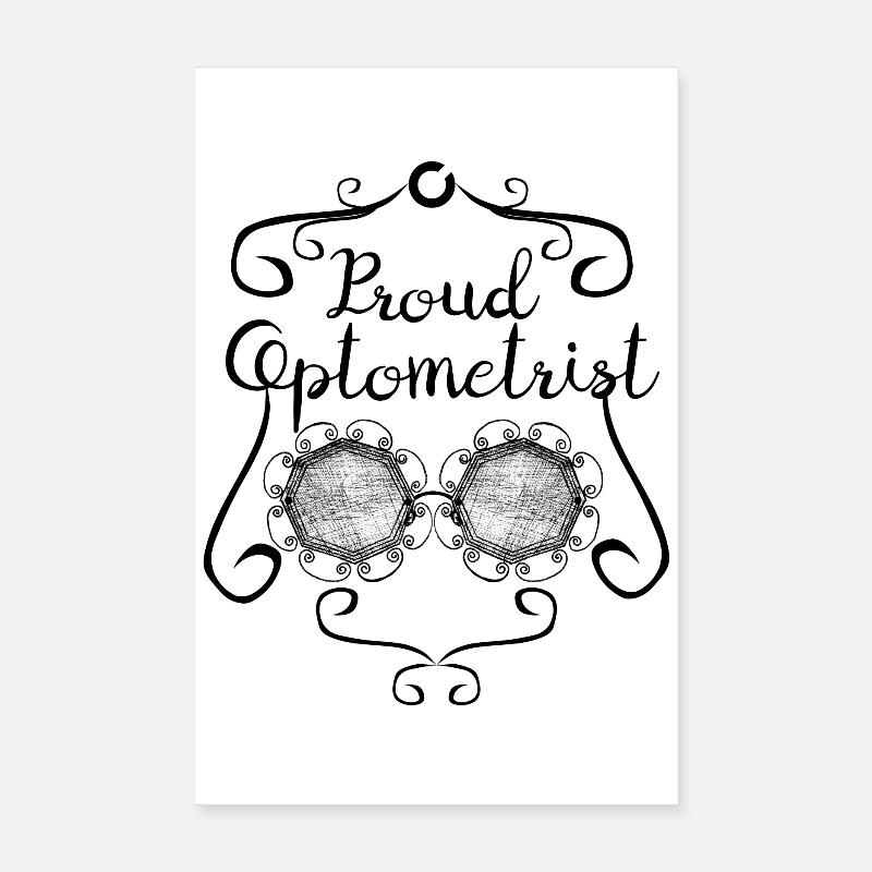 Fier optométriste Poster 20 x 30 cm