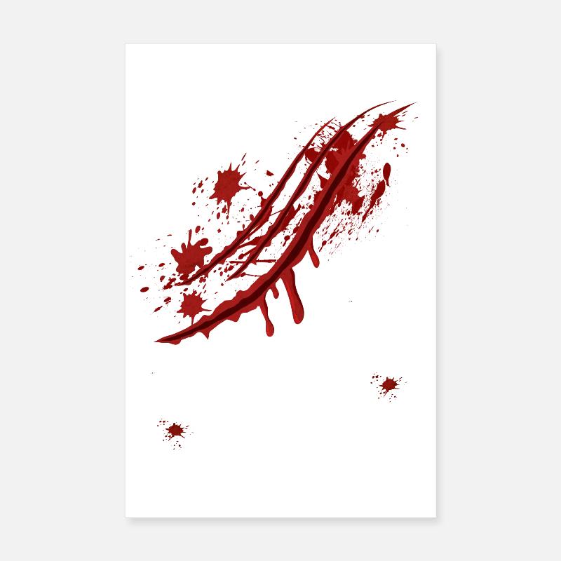 Marque à gratter d’Halloween Poster 20 x 30 cm