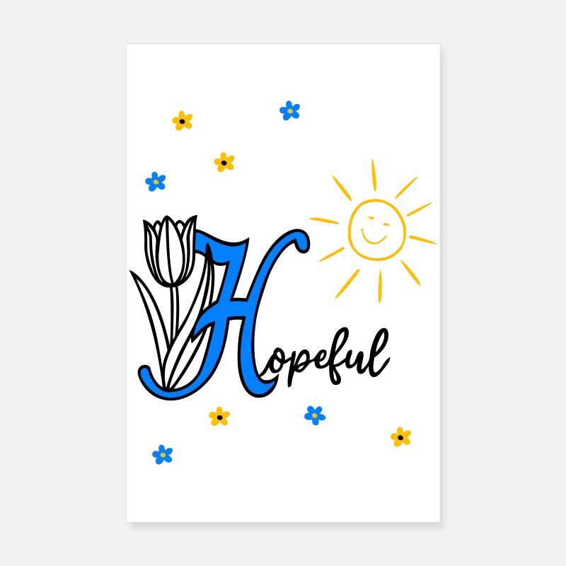 hopeful, christlich Poster 20x30 cm