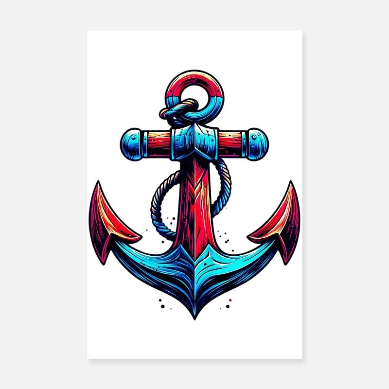 Ein Anker Poster 20x30 cm
