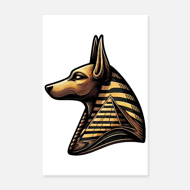 Anubis | Wächter der Gräber Ägypten Poster 20x30 cm