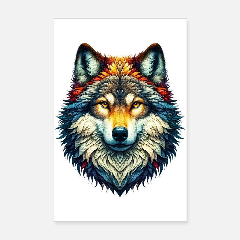 Wolf Poster 20x30 cm
