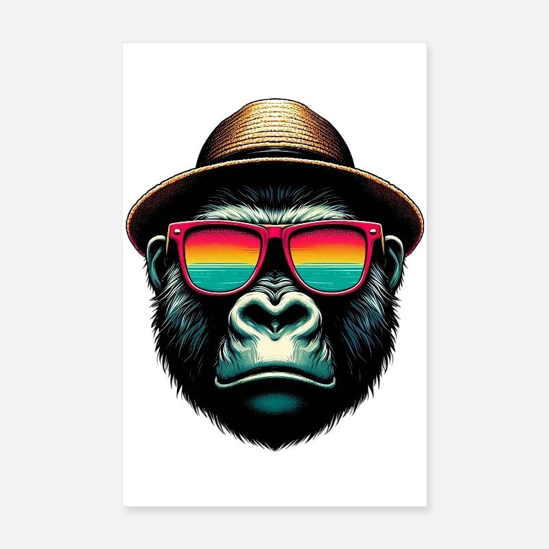 Gorille Poster 20 x 30 cm
