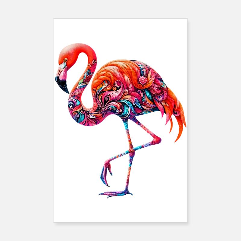 Flamingo Poster 20x30 cm