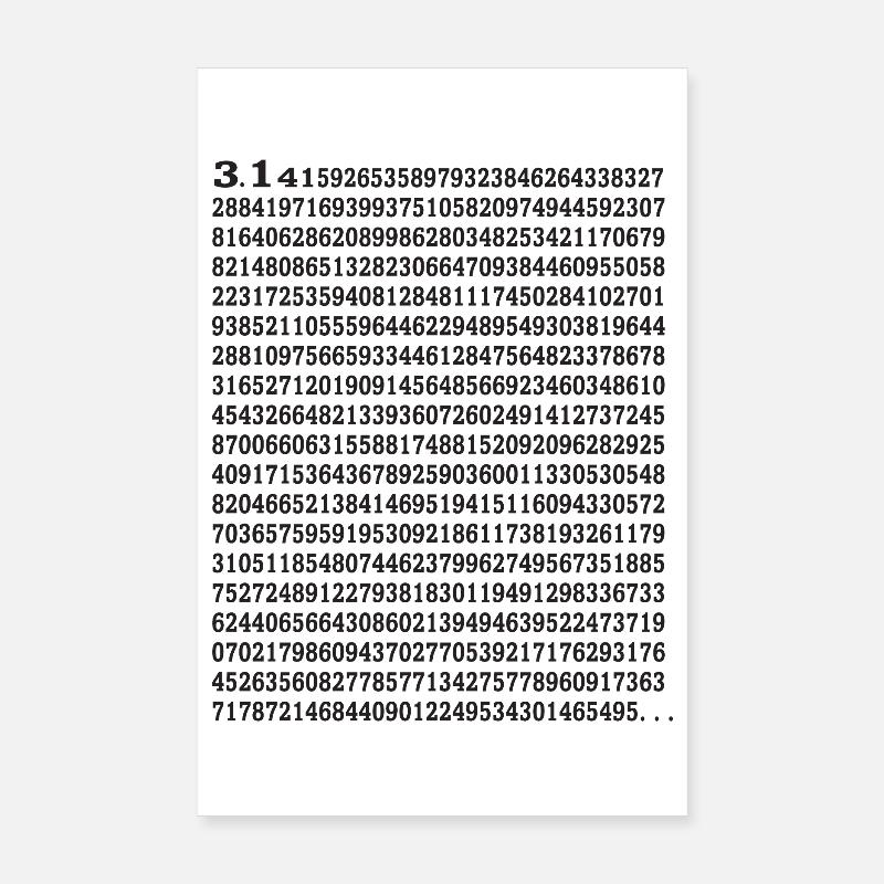 Frohen Pi Tag Poster 20x30 cm