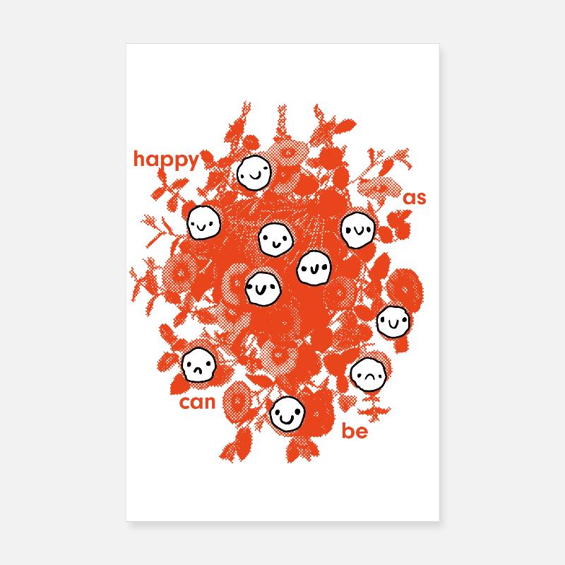 As happy as possible Poster 8" x 12" (20x30 cm)