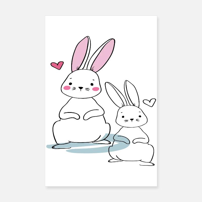 Osterhasen Poster 20x30 cm