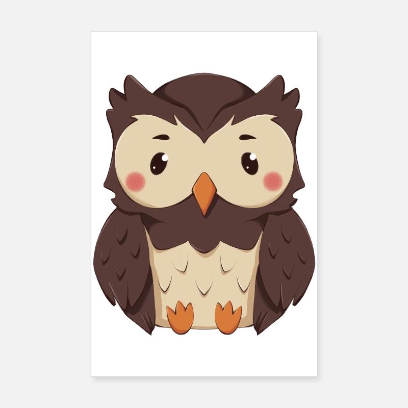 Eule Poster 20x30 cm