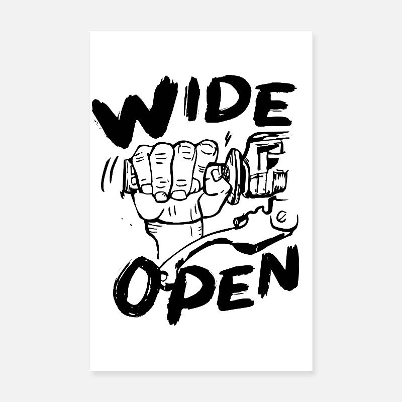 wide open Poster 20 x 30 cm