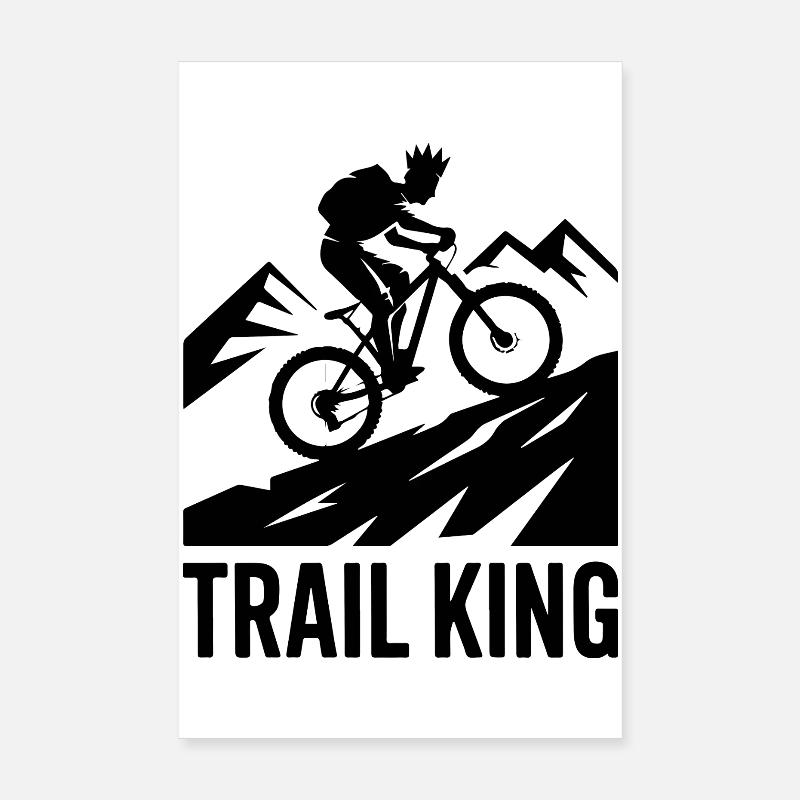 Trail King VTT Crown Silhouette Poster 20 x 30 cm