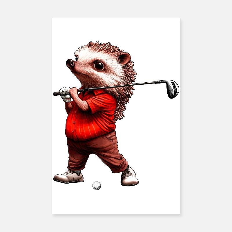 Golf du hérisson Poster 20 x 30 cm