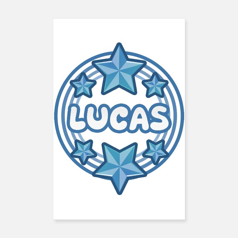 Lucas als Name Poster 20x30 cm