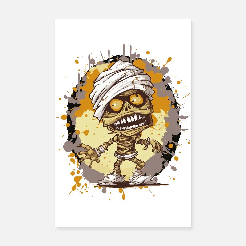 Mummy in splatter look Poster 8" x 12" (20x30 cm)