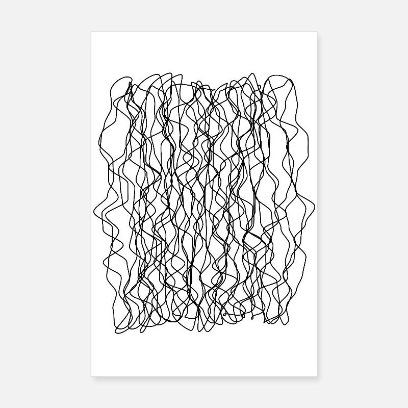 Conception de lignes tourbillonnantes Poster 20 x 30 cm