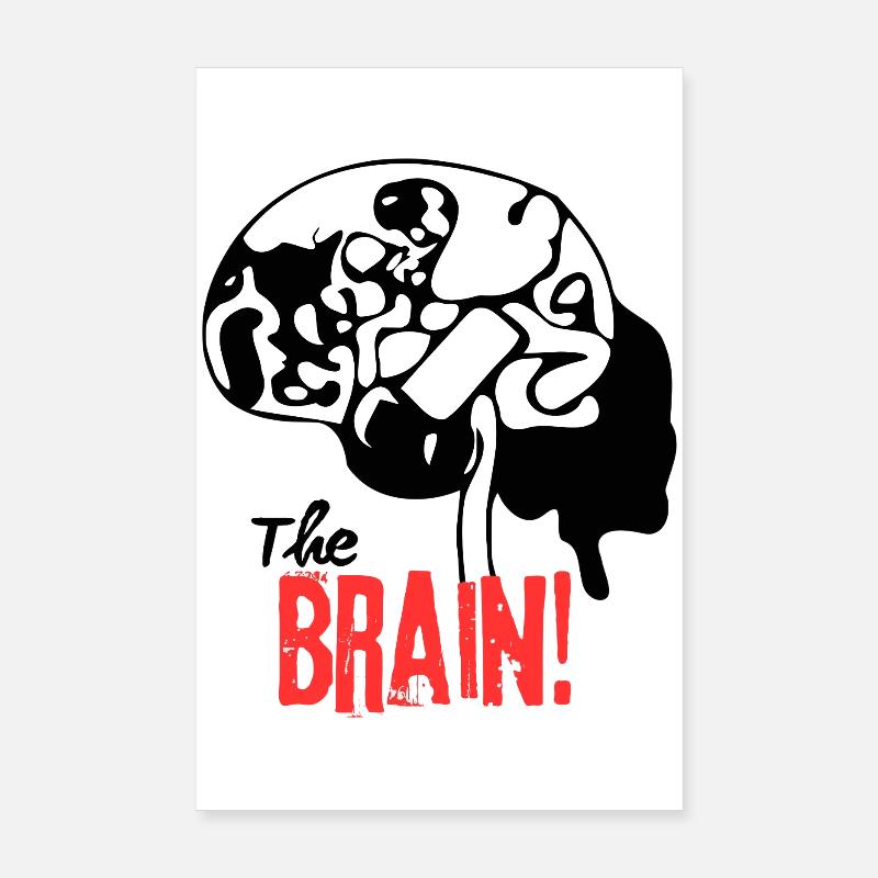 The Brain Pattern Print Poster 8" x 12" (20x30 cm)