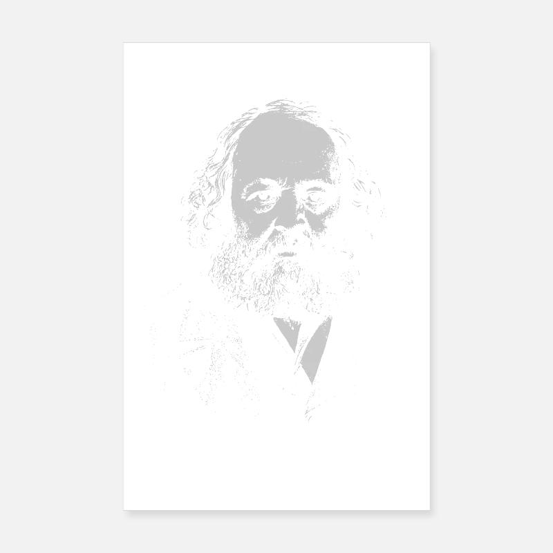 Bakunin Portrait Bold Typography Poster 8" x 12" (20x30 cm)