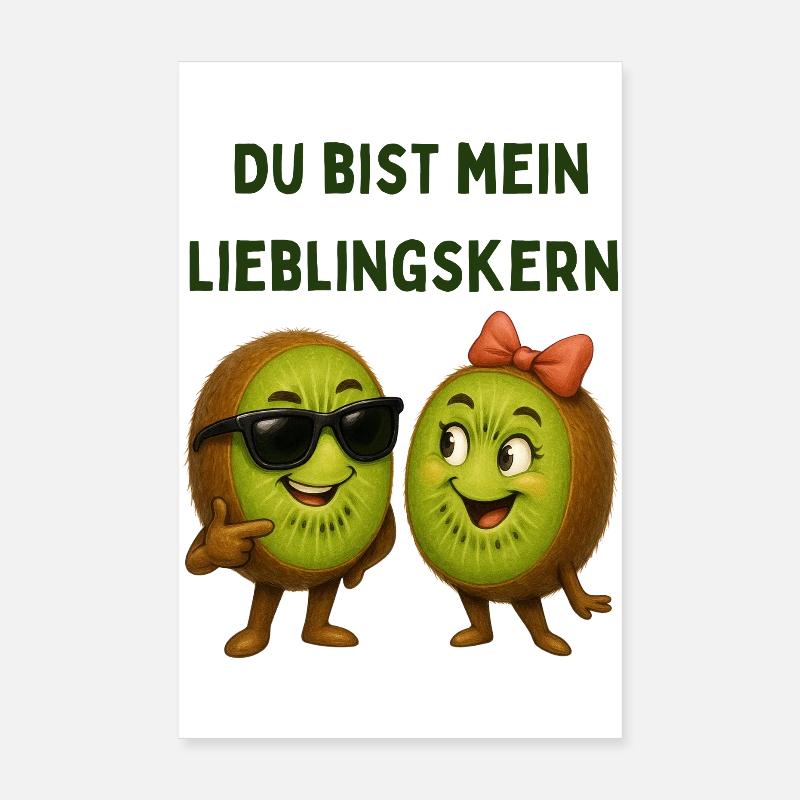Kiwis préféré dans le style Poster 20 x 30 cm