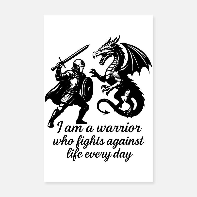 Krieger des Lebens Poster 20x30 cm