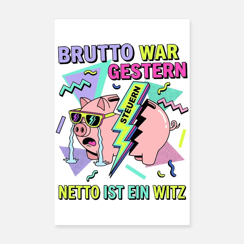 Beurk était hier. Net, c’est une blague. Poster 20 x 30 cm