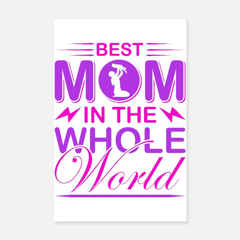 Beste Mama der ganzen Welt – Muttertagsgeschenk Poster 20x30 cm