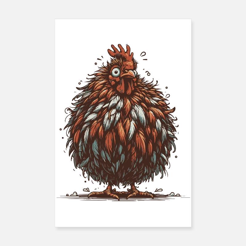 Eggsistential Crisis Poster 8" x 12" (20x30 cm)