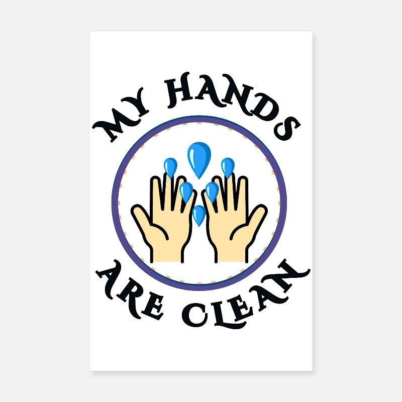 Clean hands Poster 8" x 12" (20x30 cm)