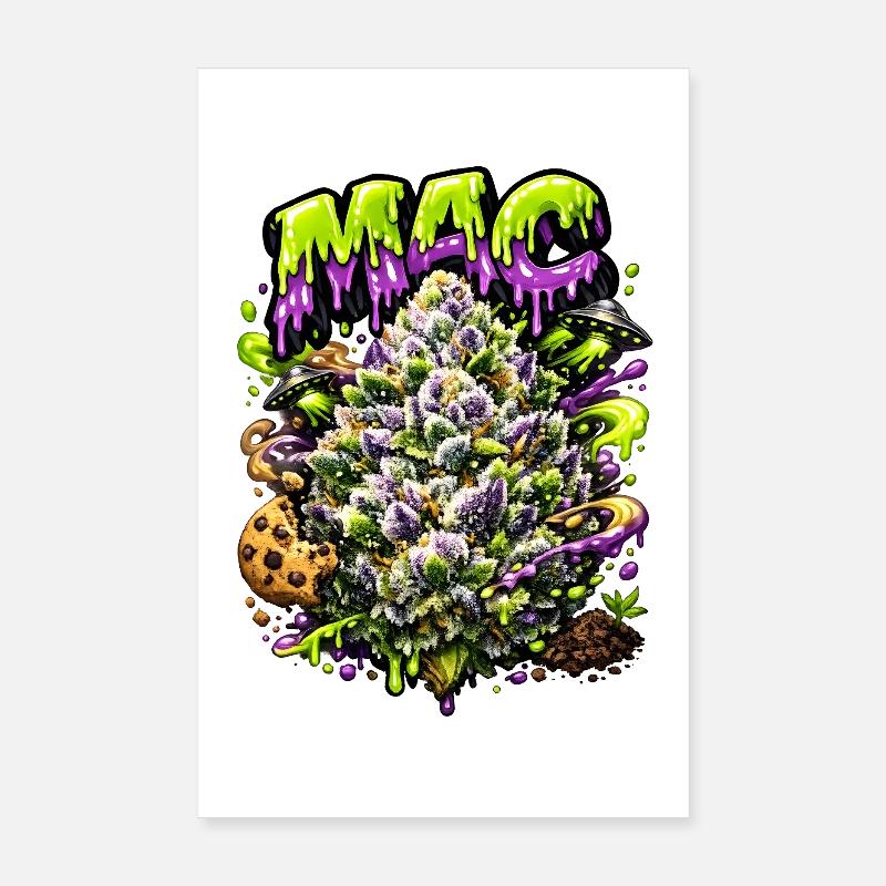 Graffiti des cookies Miracle Alien MAC Poster 20 x 30 cm