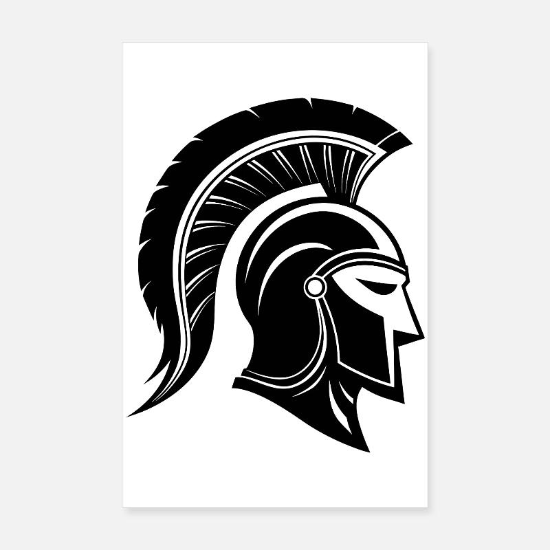 Spartan helmet Poster 8" x 12" (20x30 cm)