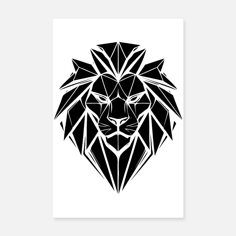 Lion Style – Strength & Pride - Leo Poster 8" x 12" (20x30 cm)