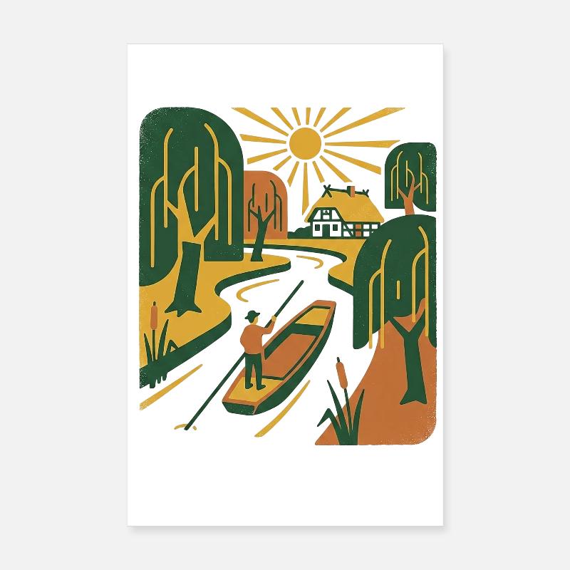 Retro Vintage Nature Poster 20x30 cm