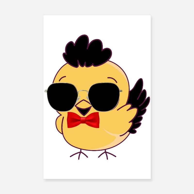 Chic chick sunglasses Poster 8" x 12" (20x30 cm)