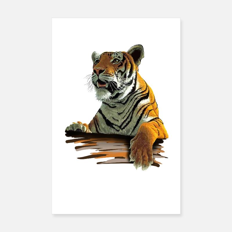 Tiger Poster 8" x 12" (20x30 cm)