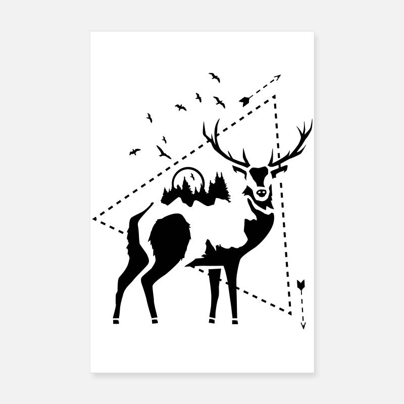 HIRSCH - NATURE Poster 20 x 30 cm