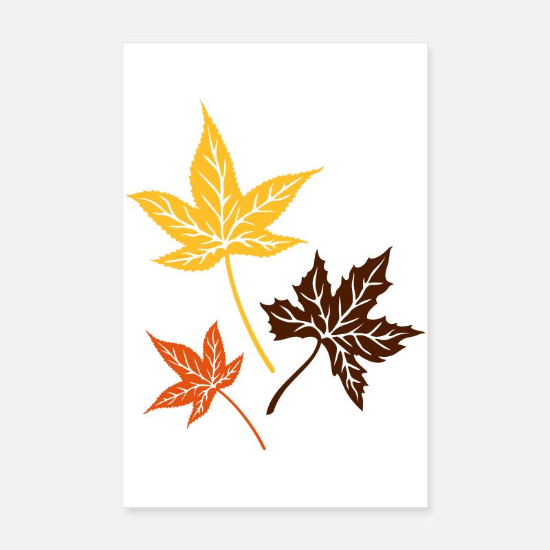 Les feuilles d'automne. Érable, été indien. Canada Poster 20 x 30 cm