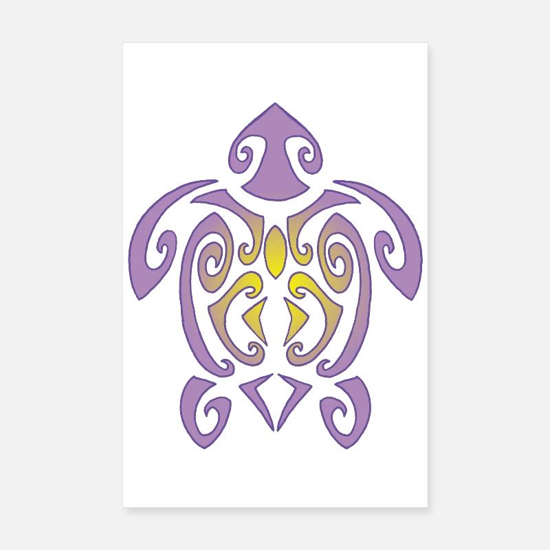 Tortue de Polynésie Poster 20 x 30 cm