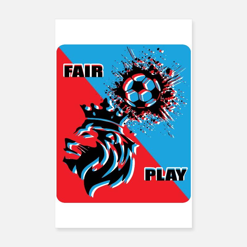 Football Fan Poster 8" x 12" (20x30 cm)
