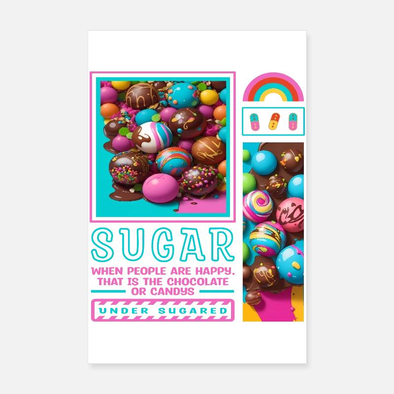 Zucker Mensch Poster 20x30 cm