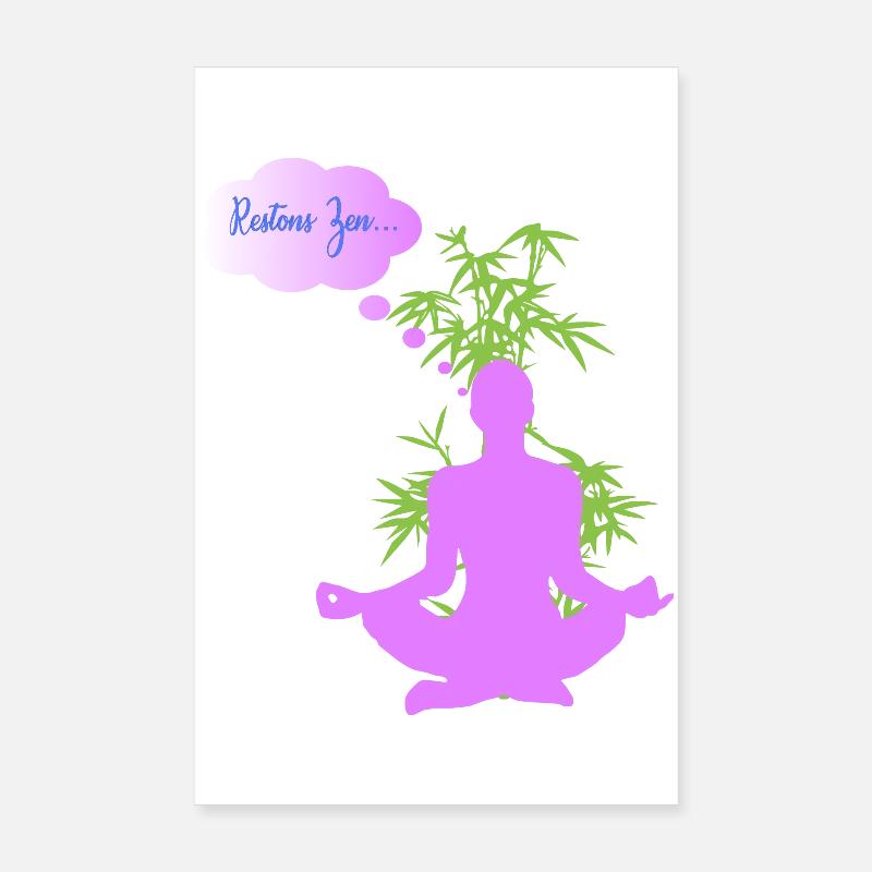 LASST UNS ZEN BLEIBEN Poster 20x30 cm