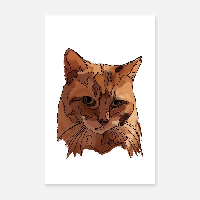 Cat Poster 8" x 12" (20x30 cm)