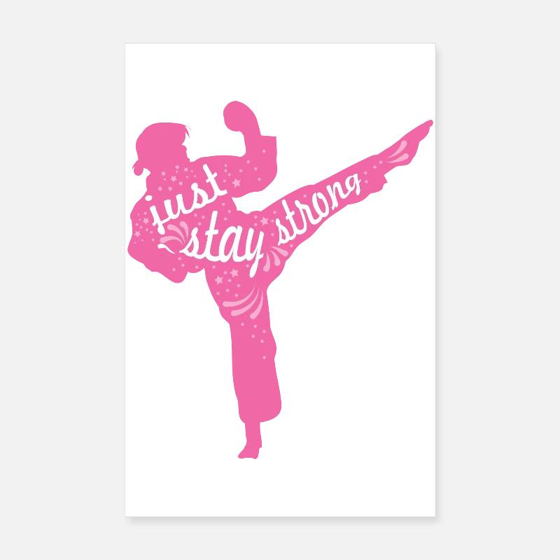Weibliche Karateka Poster 20x30 cm