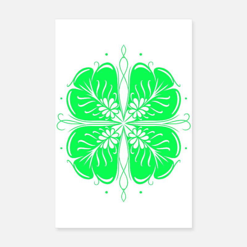 Klee St Patricks Day Kleeblatt Poster 20x30 cm