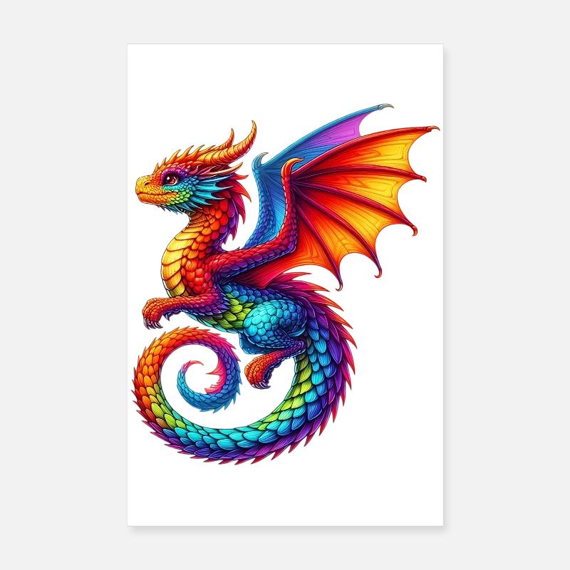 Drache Poster 20x30 cm